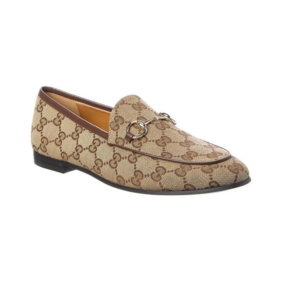 Gucci Jordaan Gg Canvas Loafer, Beige - Picture 1 of 5